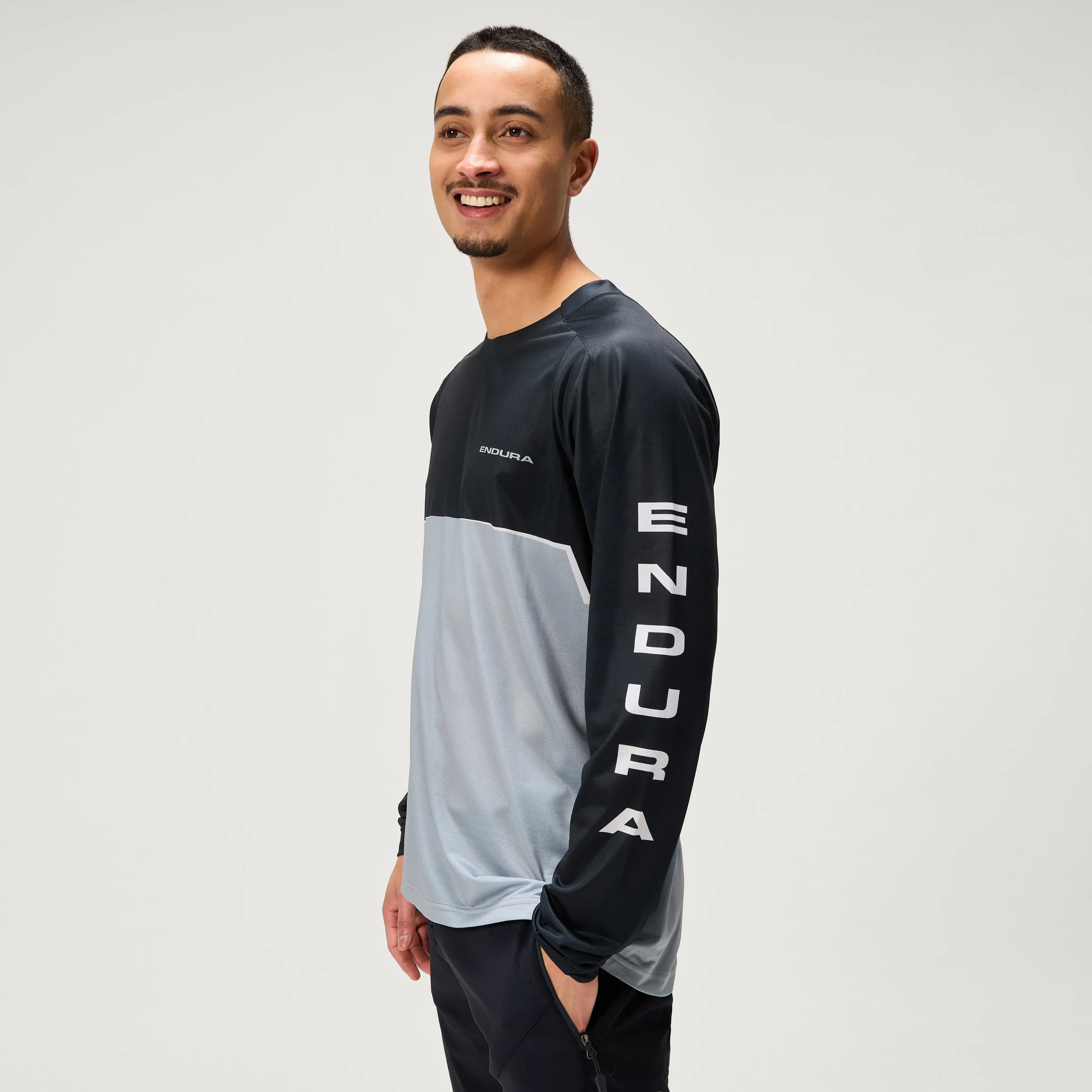 Men's SingleTrack Core Printed L/S Tee